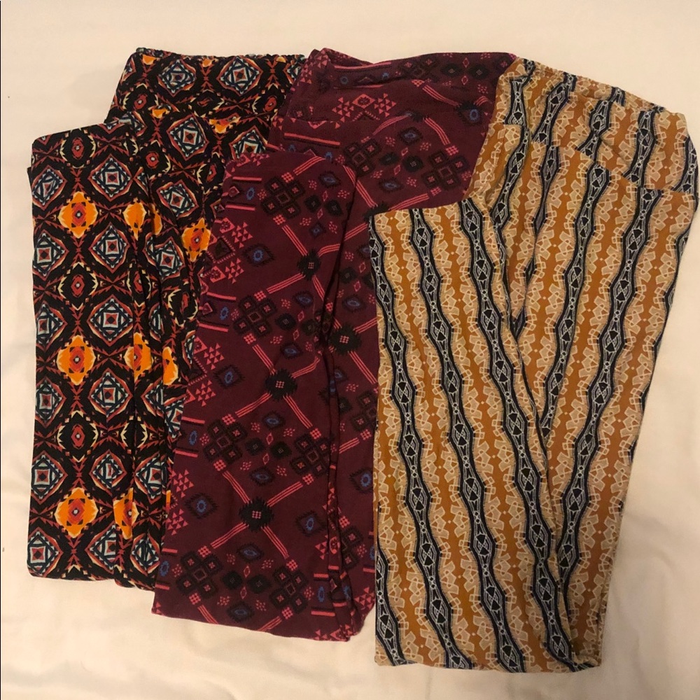 3 pairs TC Lularoe leggings